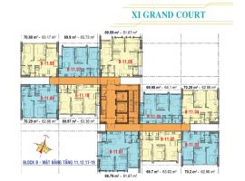 Căn hộ tầng 17,18,19 Block B dự án Xi Grand Court