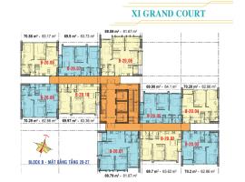 Căn hộ tầng 20-27 Block B dự án Xi Grand Court