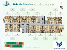 Mặt bằng tầng điển hình toàn CT1 dự án Gelexia Riv